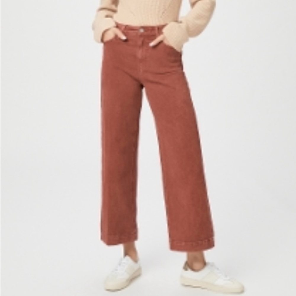 Paige Anessa Vintage Clay Sunset cropped jeans